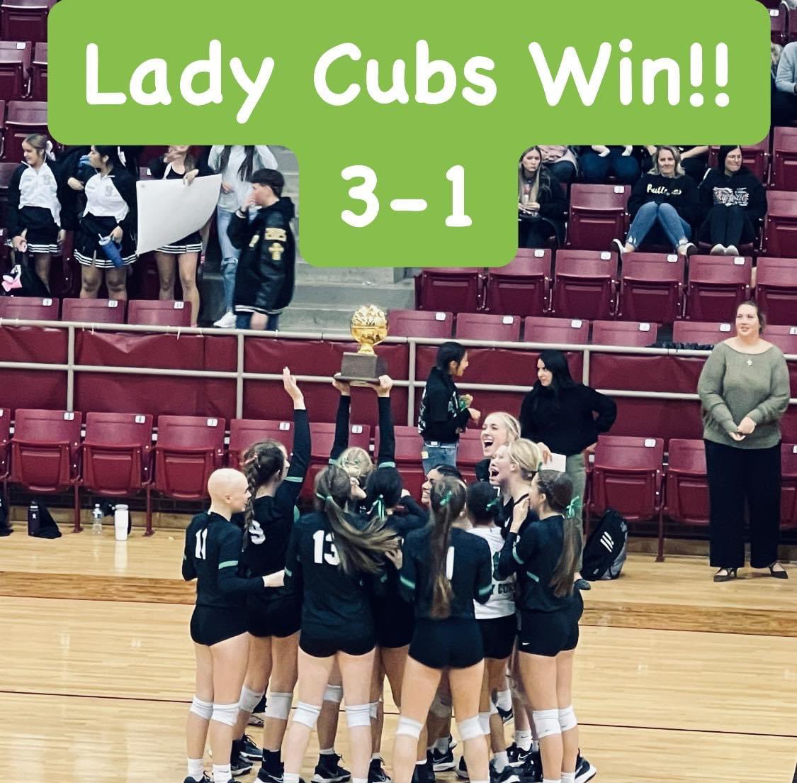 raiderbo2011's tweet photo. 🟢BI-DISTRICT CHAMPS!!🟢
Lady Cubs are champs! 
Great Crowd. Great game. Great WIN!
Game 1: 25-23
Game 2: 18-25
Game 3: 25-16
Game 4: 25-13
@WacoTribSports https://t.co/GVT2iyi6OP