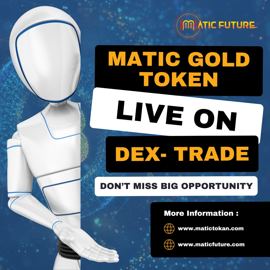 Maticfutures's tweet photo. Join the Golden Revolution with Matic Gold Token. Trade with Confidence on DEX: Choose Matic Gold, Experience Gold's Value on the Matic future Network. 
"Unlock the Power of Matic Gold Token on DEX Trade."
#maticfuture #bitcoin #cryptocurrency #Dextrade #mgt #CryptoCommunity https://t.co/WnNIgNOfQT