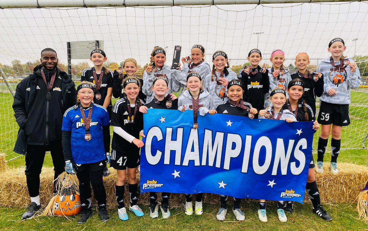 IndyPremierSC's tweet photo. 11G Copa are Champions of HC23! #HC23 #premierandproud💙 #spookysoccer💀⚽️🎃 https://t.co/guLwhxwdyx