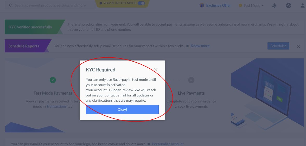 ManjunathKandra's tweet photo. @Razorpay One of our account with you is one test mode from the last 4 months, it says one of your representative will reach out to us shortly but no one connected till now. Can you please look into this and help us with the next steps?
#razorpay https://t.co/13fjxBjxgv