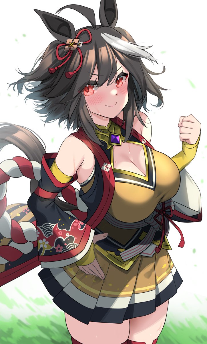 #今月描いた絵を晒そう #ウマ娘  今月はキタサトでした😌🙏