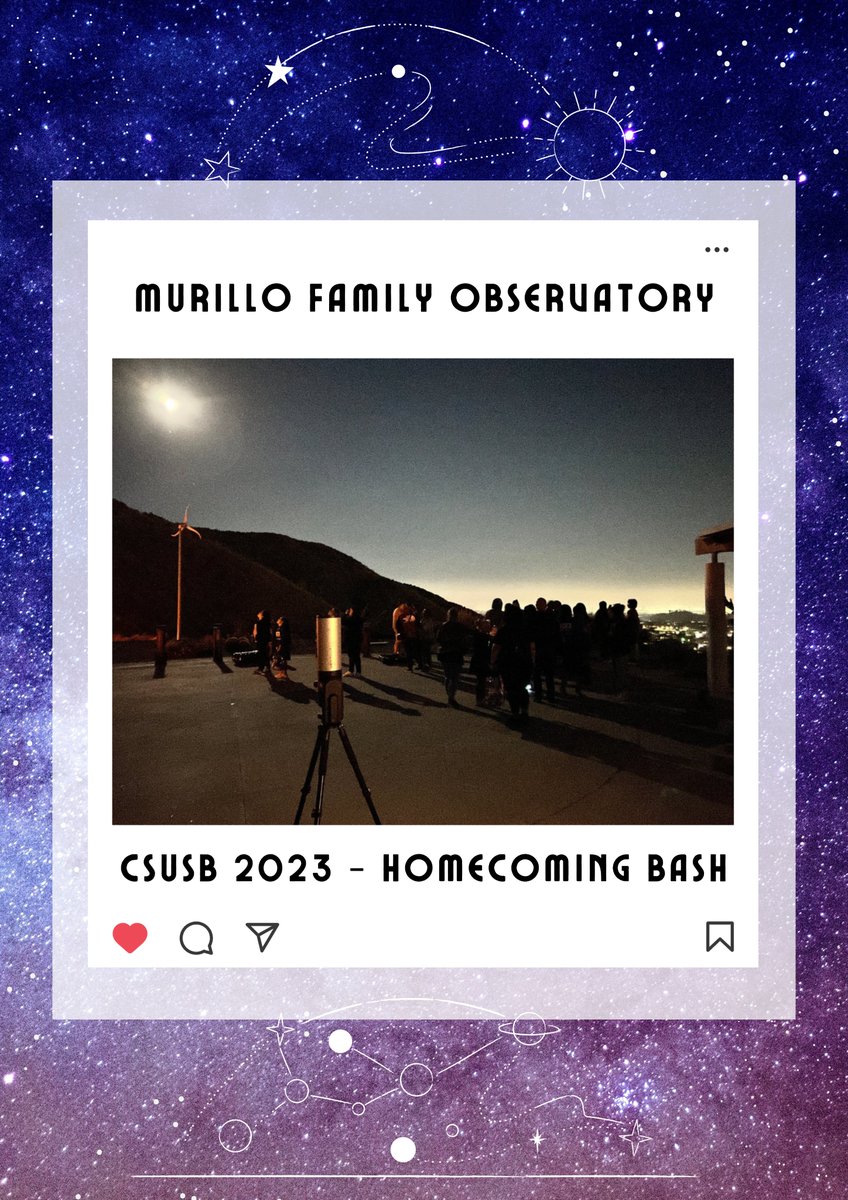 🌌 California State University, San Bernardino brought excitement to alumni, guests, students, faculty, and staff who visited the the Murillo Family Observatory during Homecoming! 🌟 This event was filled stargazing, celestial wonders, and connecting with new friends.