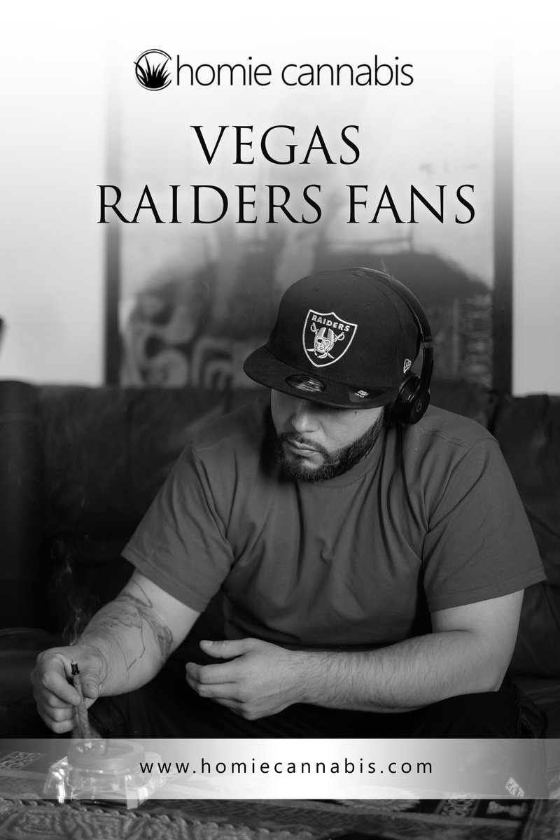 Vegas Raiders Fans Blaze Up. Raise Up. Homie Cannabis. Before the game, During the game &amp; After the game. Monday Night Football &amp; Homie Cannabis. Homie Cannabis Now Available at Thrive Dispensaries Vegas/Nevada. Support Black Owned Cannabis. <a href="/RTPaperboy/">RT</a> #vegas #thrive
