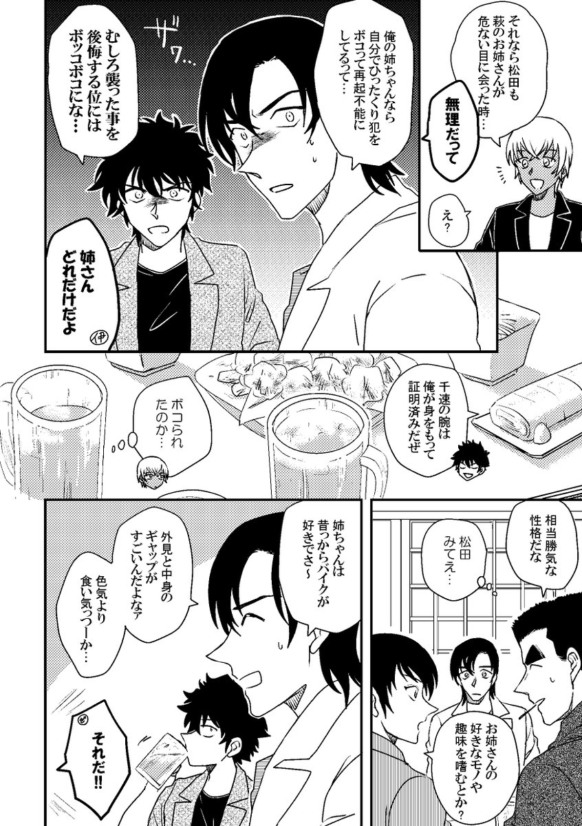 K学WEBオンリー無配漫画③ 同期組+千速の話。※松田→千速要素あり 1/3