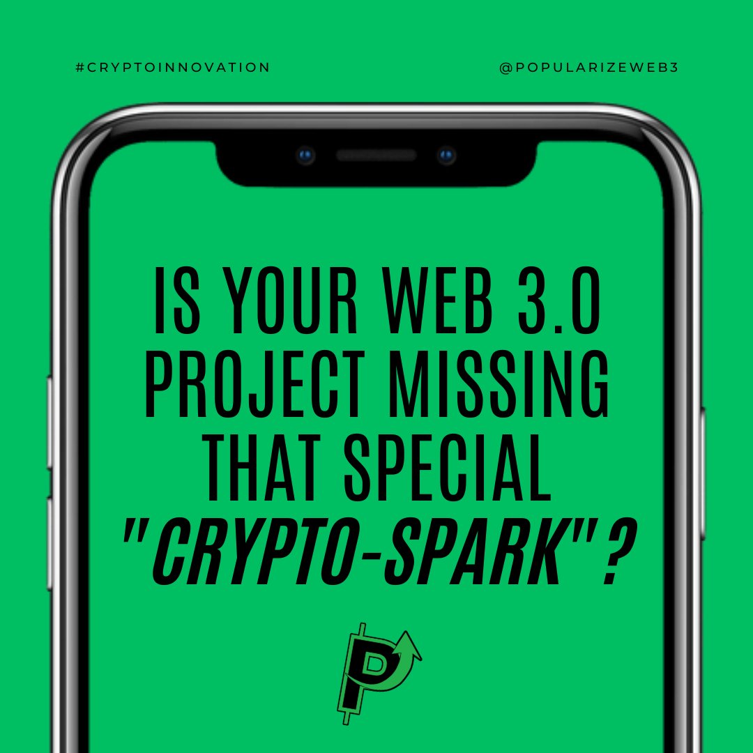 PopularizeWeb3's tweet photo. 🤔 Let's take a moment to think: What does your Web 3 project need to reach new heights? 🤨

💡 Share your insights! What does your Web 3 project need, and how are you planning to integrate it? Let's collaborate and innovate together! 💬 #DigitalMarketing #CryptoInnovation🚀 https://t.co/fk1GmBt4EN