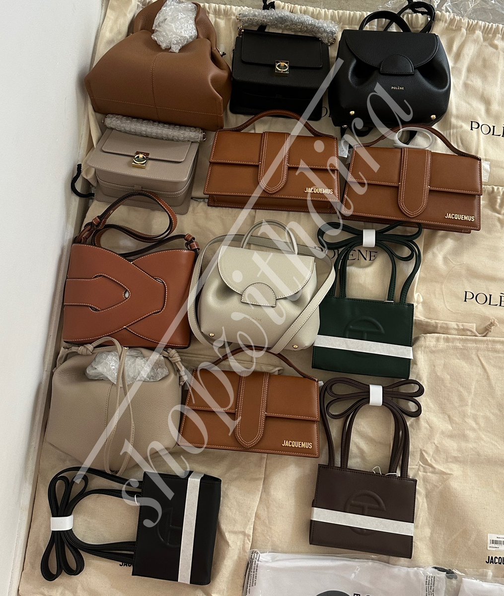 dyradyre's tweet photo. Polene Jacquemus Telfar dah sampaaaaai 🤩🤩🤩

Siapa punya tuuuu 🤩🤩🤩 #shopwithdira https://t.co/XcwdpFoRCg