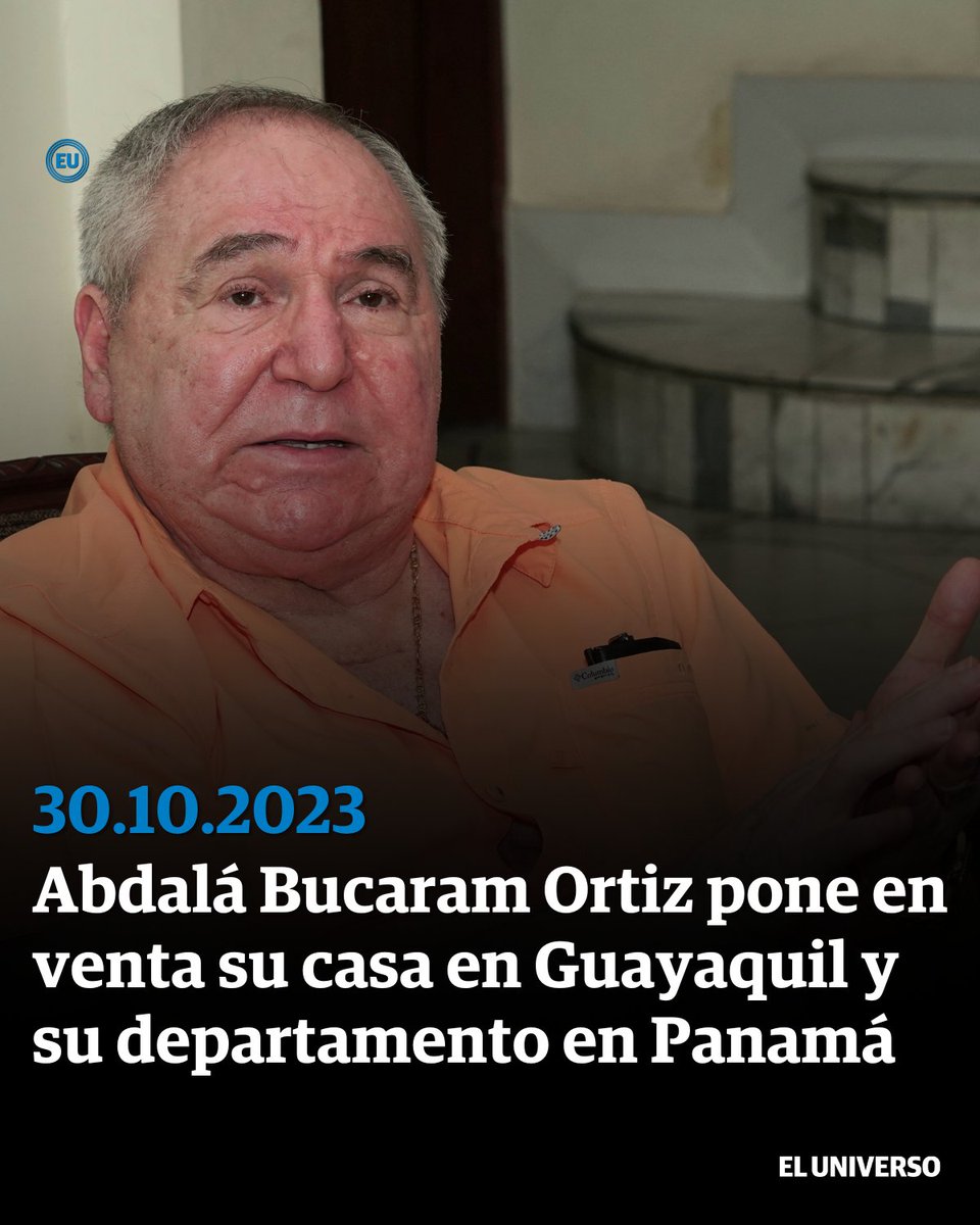 "Mi necesidad de pagar abogados y enfrentar los procesos judiciales me llevan a esta dolorosa decisión”, dice Abdalá Bucaram al anunciar venta de su casa ► ow.ly/B8X750Q2rrs