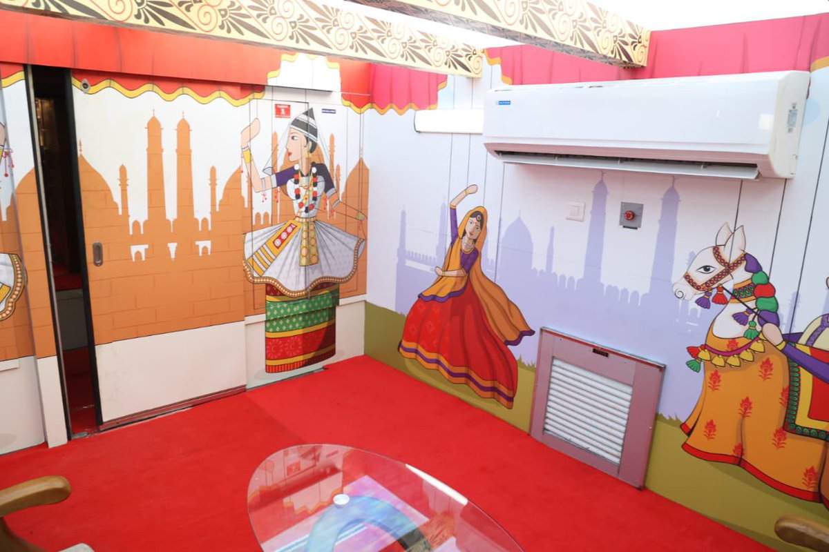 DarshanaJardosh's tweet photo. Hon'ble PM Shri @narendramodi ji will flag off the inaugural run of the Steam Heritage Special Train between Ekta Nagar & Ahmedabad, today through VC from Ekta Nagar (Kevadiya). This train is a tribute to the Iron Man of India Shri Sardar Vallabhbhai Patel.

This train, featuring three EC type coaches with a capacity for 144 passengers and a dining car serving 28 at a time, promises an delightful journey.