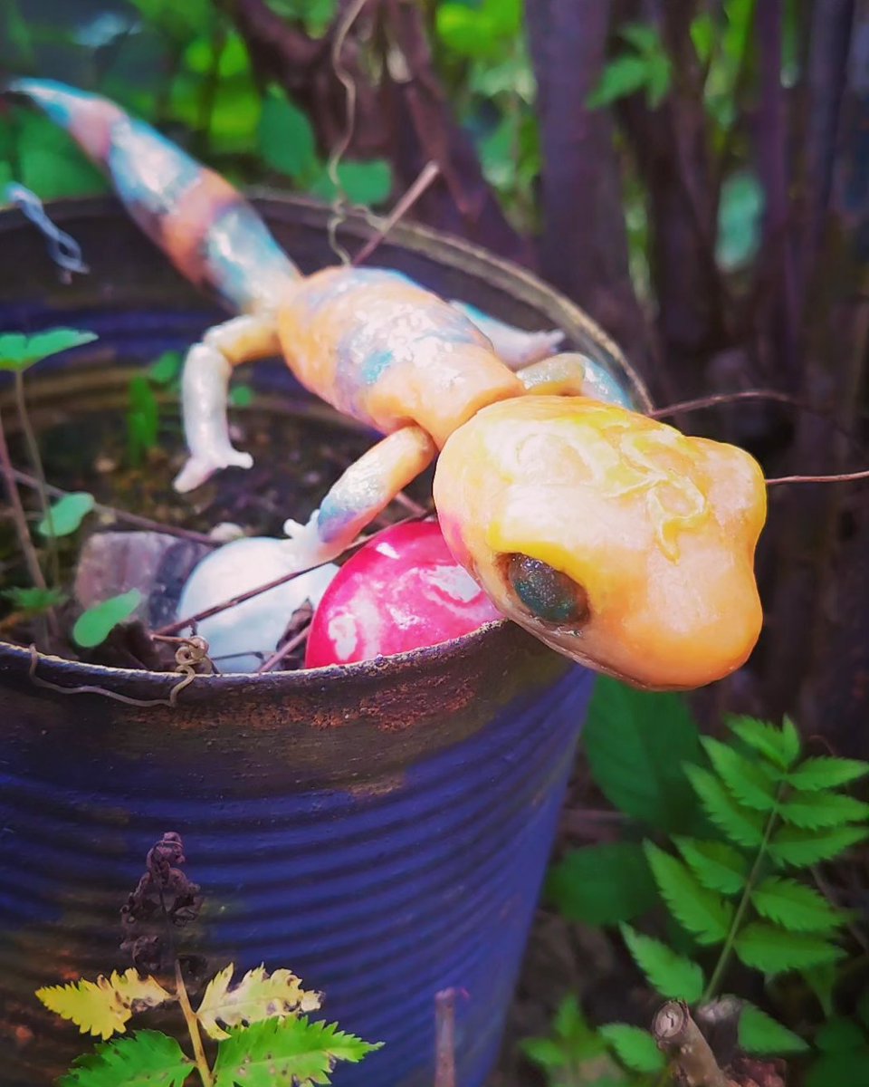 pukkisan's tweet photo. ヒョウモントカゲモドキモドキ
ミニトカゲモドキモドキ
無事に納品しました 🌱 🦎))) 🌿
#トカゲモドキ ? #ヤモリ ?#納品
#julpukki #蝋細工 #錆活 #candoll https://t.co/WkdTZJzgjt