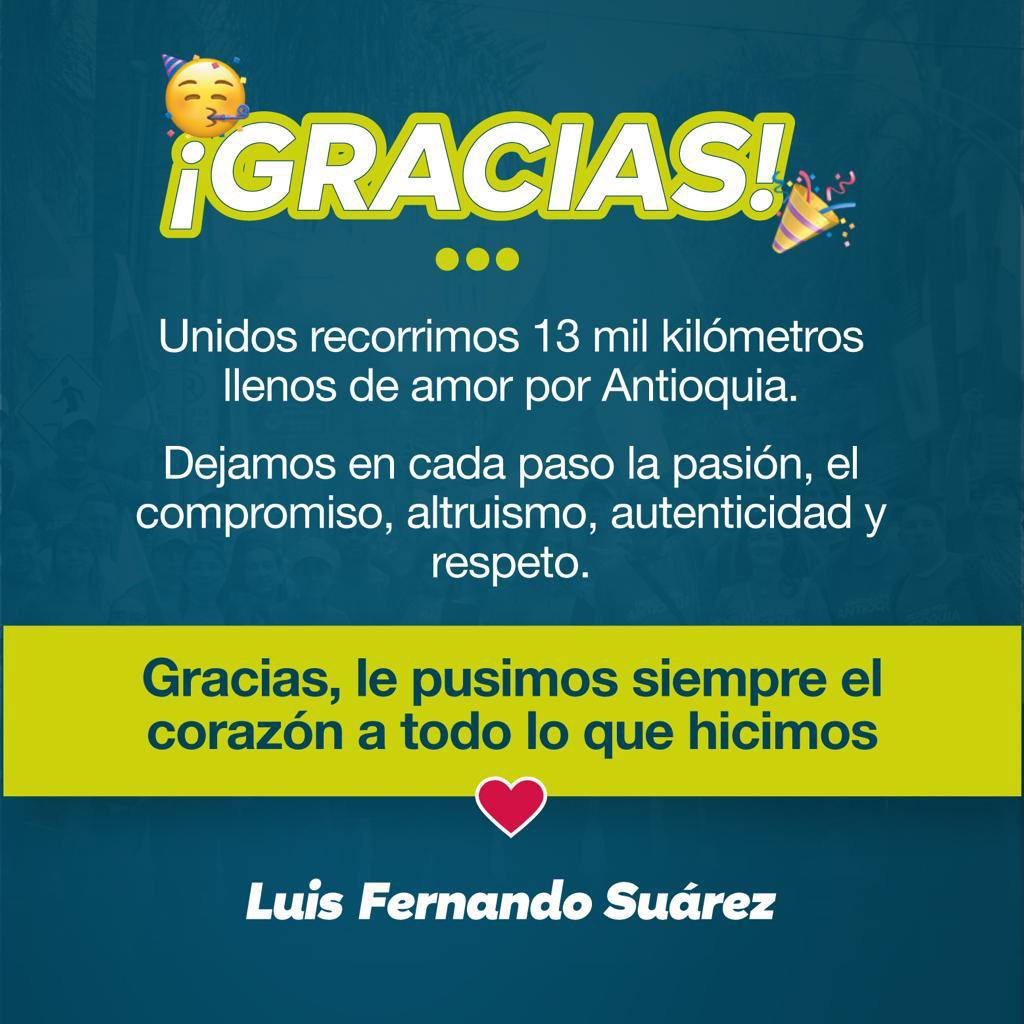 PaulaDuque2's tweet photo. Gracias @luisfsuarezv por no sucumbir al todo vale y por orientar una campaña honesta y decente.  Sin duda su amor y vocación de servicio por  Antioquia son contagiosos. https://t.co/Lb2Xj2Bh2G