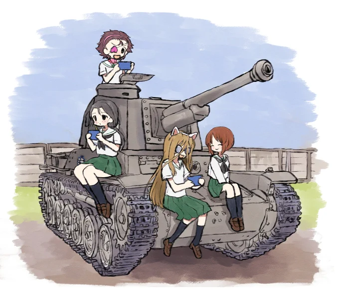 昔描いたお気に入りの戦車絵