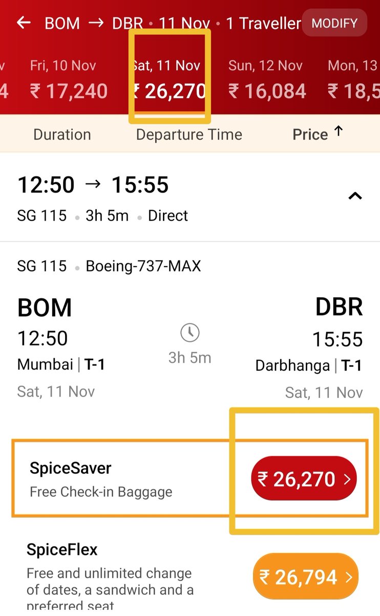 UDAN उड़े देश का आम नागरिक

Le Lo PUDENA पैसा वाला उड़ेगा देश का नागरिक 

उड़ान हुआ ले लो पुदीना

Destination: #Mumbai to #Darbhanga.  Carrier: #Spicejet Scheme: Ude 
#RCS
 #UDAN
 #FARECAP
 #DGCA  
<a href="/PMOIndia/">PMO India</a> 
<a href="/ArjeshRaj/">Arjesh Raj</a> 
<a href="/ArvindKejriwal/">Arvind Kejriwal</a> 
<a href="/gopaljeebjp/">Gopal Jee Thakur (मोदी का परिवार)</a> 

<a href="/MoCA_GoI/">MoCA_GoI</a>
