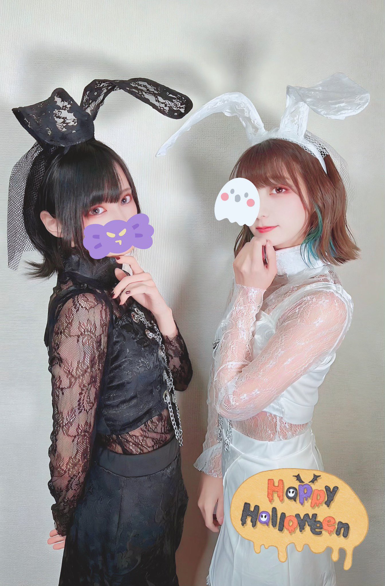 あおは様ハンドメイド♡めつむりちゃん♡ハロウィンツイン あおは様ハンドメイド♡めつむりちゃん♡ハロウィンツイン