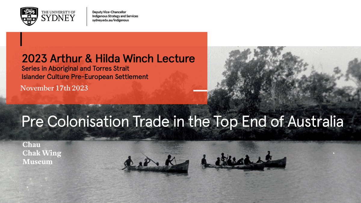 Part of a lecture series in Aboriginal and Torres Strait Islander Culture Pre-European Settlement, this event will focus on Trade in the Top End of Australia, and will speak to the vast trade networks domestically and across the seas. Learn more: bit.ly/3FzewJm