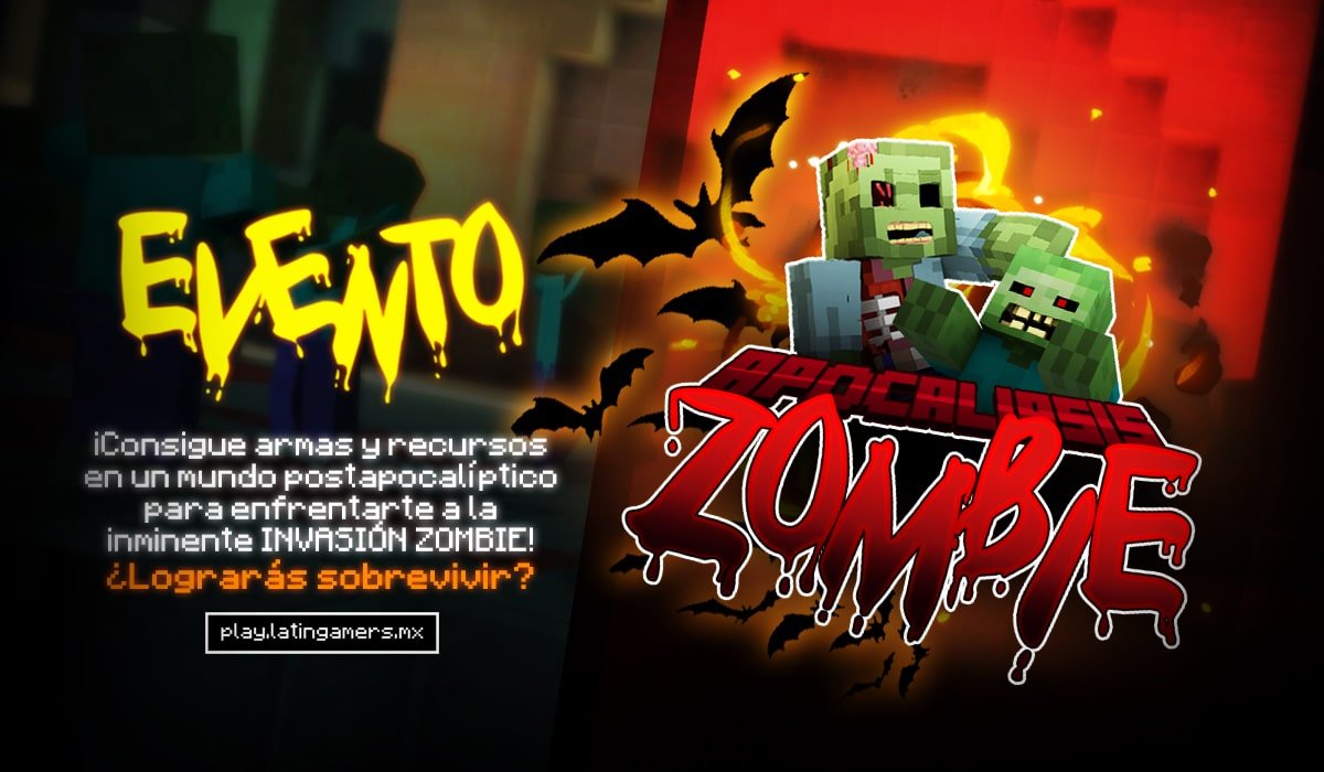 EVENTO INVASIÓN ZOMBIE 🧟

"En un mundo donde los muertos caminan, solo los fuertes sobreviven"

Primer día de evento 31 de Octubre 3:00 PM y 6:00 PM
Versiones: 1.12.2 y 1.16.5

🩸Paquetes Apocalipsis y mas premios para los tops!

Hora CDMX : time.is/es/Mexico_City