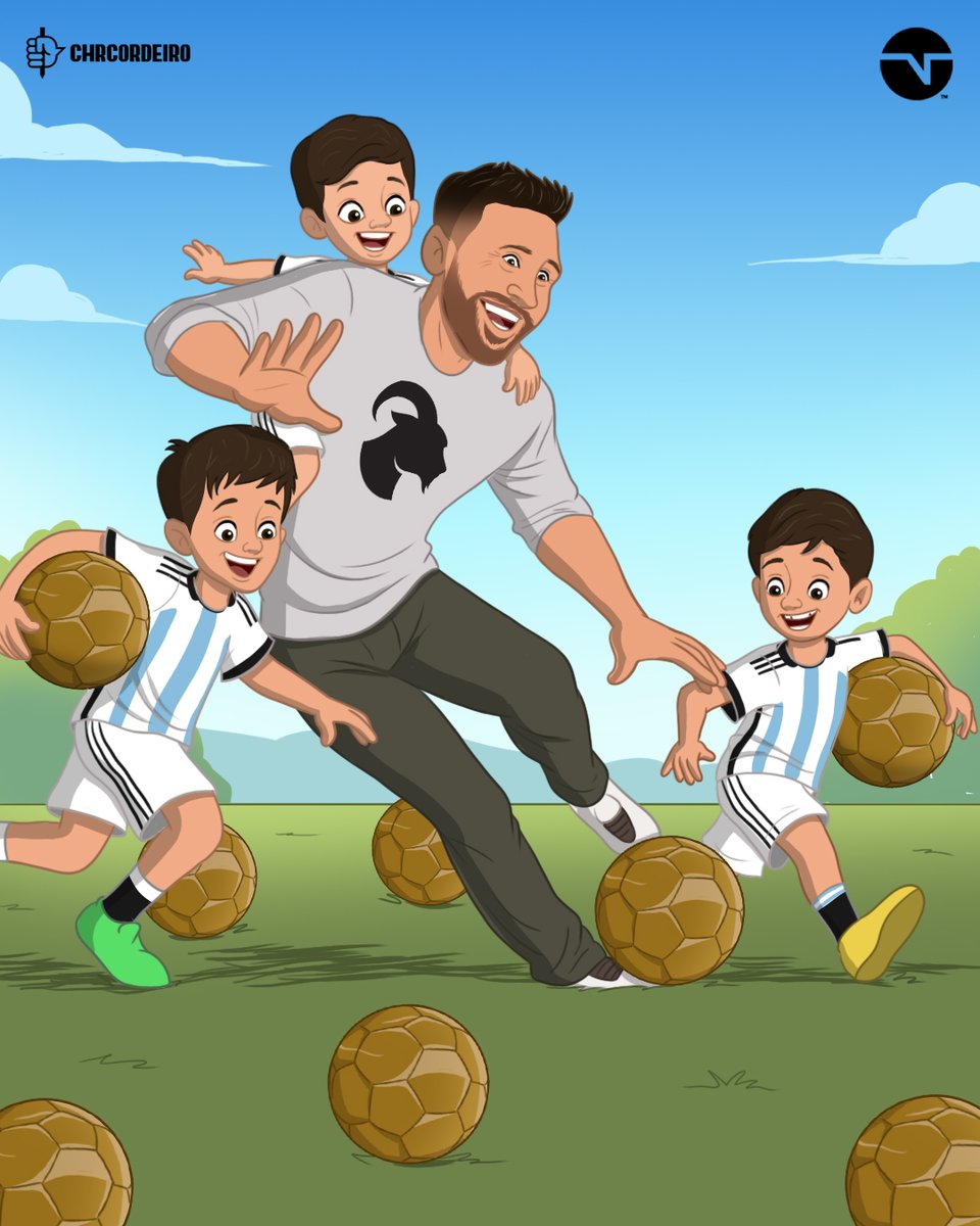🔟🧒🏻 Por suerte Thiago, Mateo y Ciro Messi tienen Balones de Oro de sobra para jugar junto a su papá 🐐

🎨 <a href="/chrcordeiro/">Christian Cordeiro</a>

#BalónDeOro #ballondor