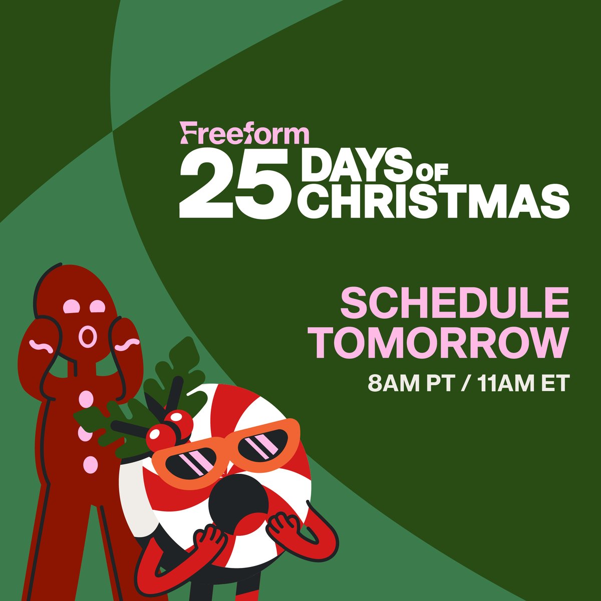 are you screaming? I'M SCREAMING!!! #25daysofchristmas schedule drops TOMORROW november 1st at 8am PT / 11am ET.