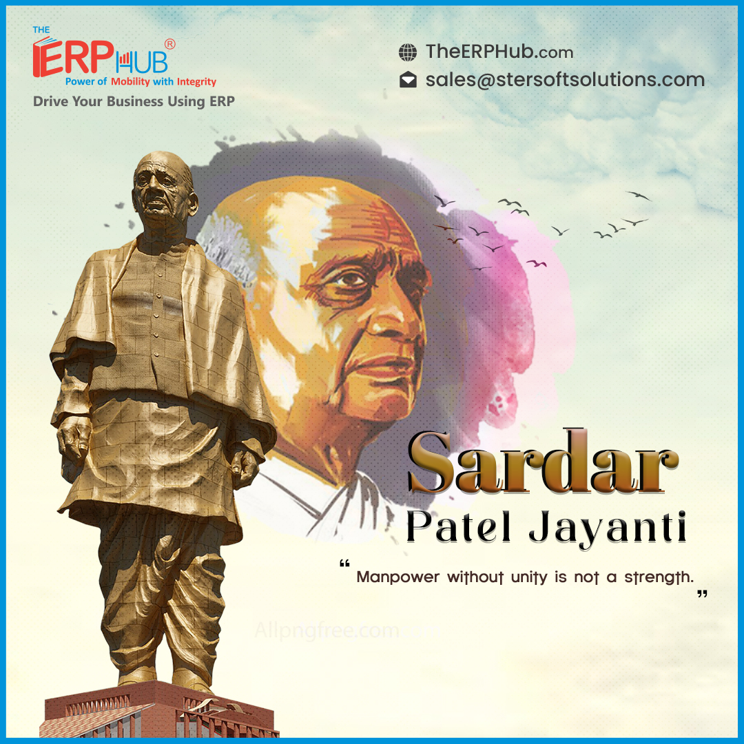 TheERPHub's tweet photo. There is something unique in this soil, which despite many obstacles has always remained the abode of great souls.  

#sardar_patel #31_October #birthday #iron_man #india #statue_of_unity #national_unity_day #SterSoftSolutions #it_company #vadodara #TheERPHub https://t.co/asEP2fPjMy