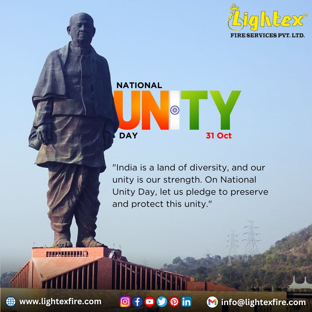 Lightexfire's tweet photo. Strength in Diversity, Unity in Freedom: Celebrating National Unity Day in India.
#NationalUnityDay #SardarPatel #StatueOfUnity #UnityInDiversity #IndiaUnited #EkBharatShreshthaBharat https://t.co/FEjh6qiGic