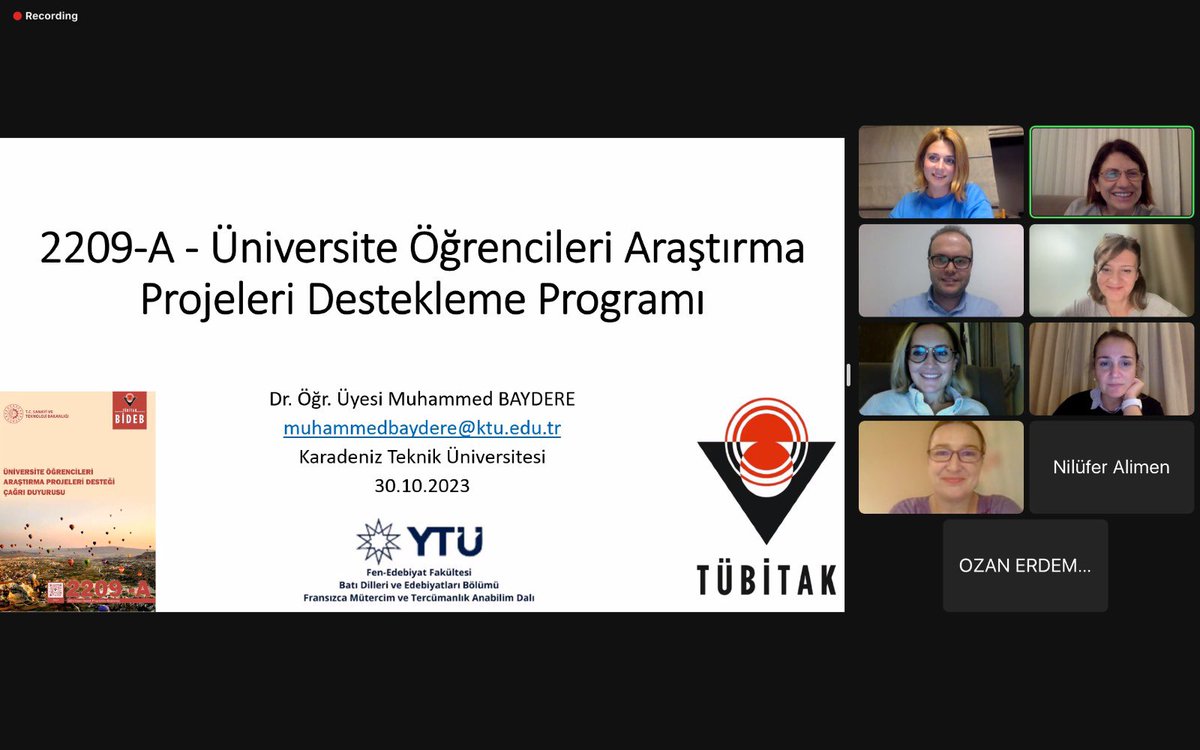 Bölümümüzün “Ulusal/Uluslararası İşbirliği ve Ar-Ge Etkinlikleri” çerçevesinde, Değerli Hocamız Dr. Öğr. Üyesi Muhammed Baydere’nin (KTÜ) makine çevirisi ve TÜBİTAK projeleri konusundaki deneyimlerini keyifle dinledik. #ArGedeLiderYTÜ #EğitimdeLiderYTÜ <a href="/YtuFedFkl/">YTÜ Fen-Edebiyat Fakültesi</a> <a href="/Mbaydere7/">Muhammed Baydere</a>