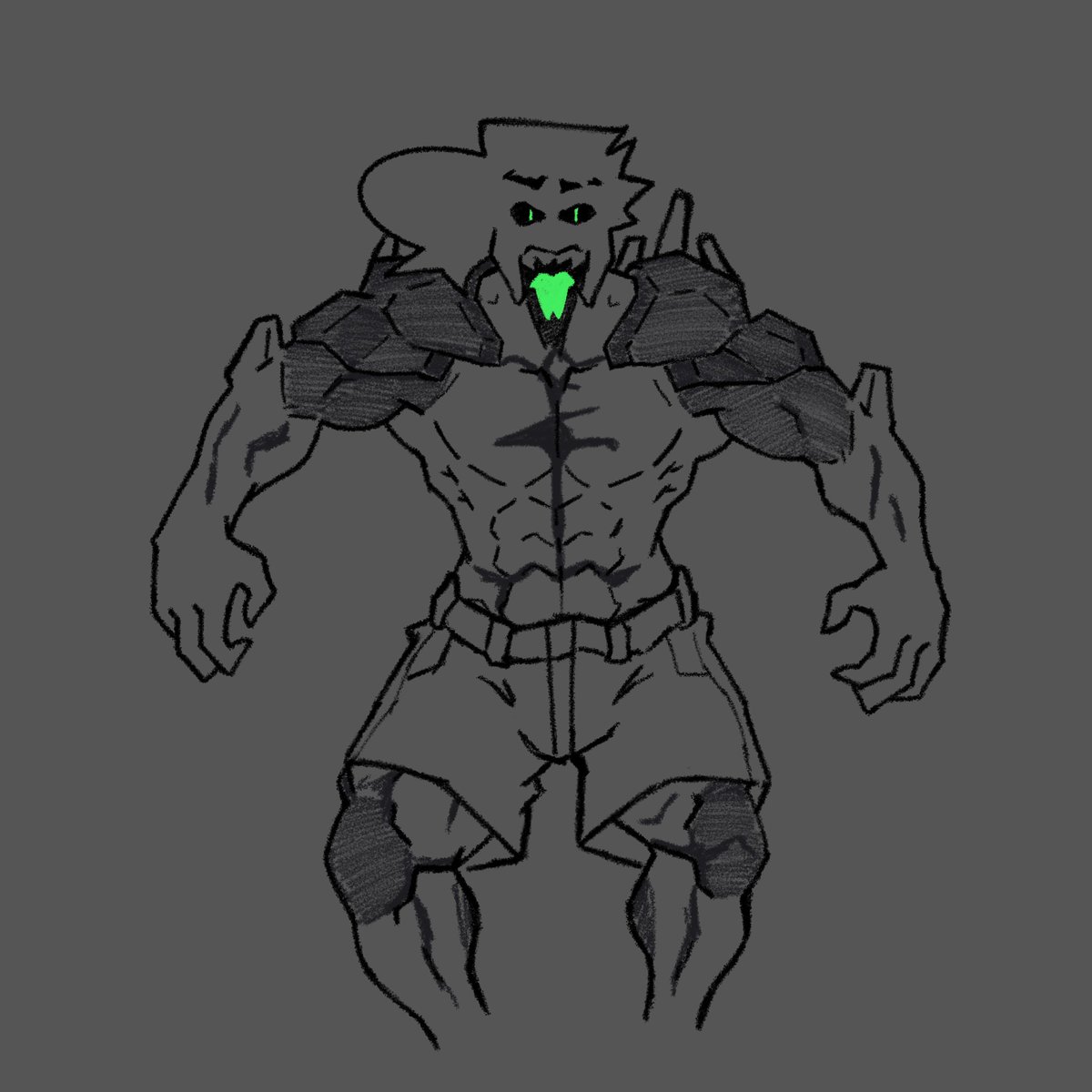 An old drawing I never posted but it's a perfect time to post now!
Gazo as a Volitile from Dying Light 🎃