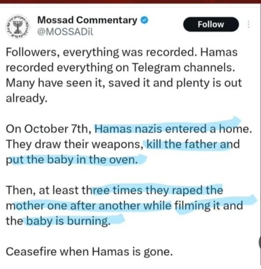 NanditaaMisra's tweet photo. @republic @vinitgoenka No religion teaches the right to commit such heinous crime in name of some God or whatever they call. They are Satan personified and banning them is justified.
#BanHamas
#Israel #IsraelHamasWar https://t.co/dtOVwe7Yd7