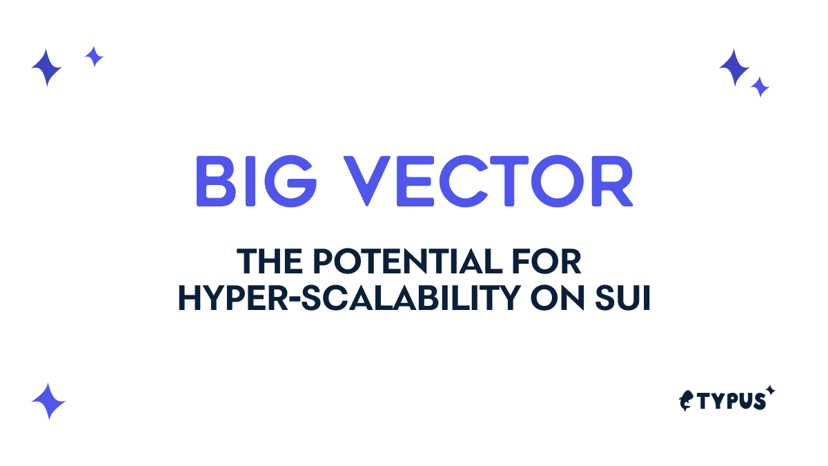 TypusFinance's tweet photo. Introducing: Big Vector

A new data structure we built for Typus V2 to mitigate the limitations of vectors and dynamic fields on @SuiNetwork

If you're a Sui builder, this is a MUST READ!

Dive deeper w us as we discuss the potential for hyper-scalability through Big Vector 👇🏻🧵 https://t.co/7QFbW3BLL1