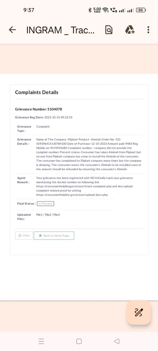 VikramSinghaRoy's tweet photo. @flipkartsupport my almirah installation is not completed.
 your installation patnar fully denied to installation my product and ask extra charge for installation so I ragister a case against Flipkart on consumer forum #Flipkart @Flipkart @FlipkartStories @amazonIN @JagranNews https://t.co/d4Yy1fZblK