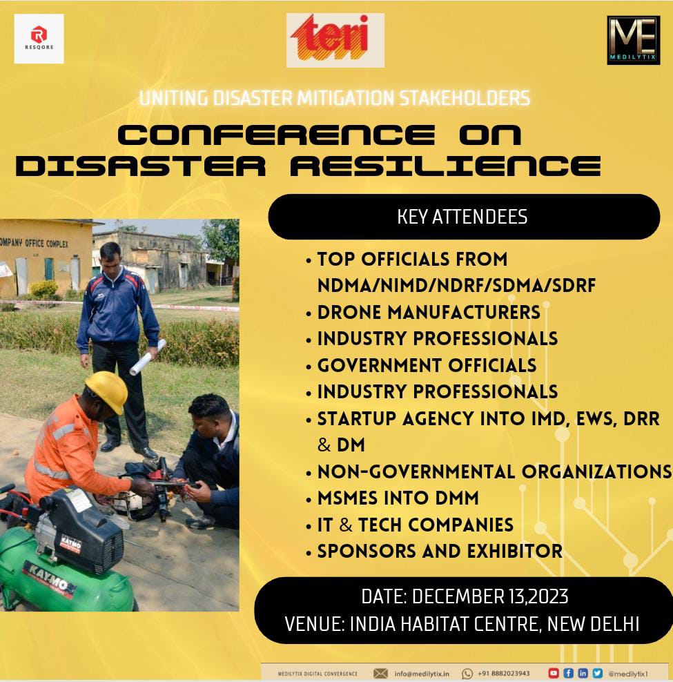 Medilytix1's tweet photo. A well-implemented disaster management strategy can significantly reduce loss of life and property. Join Us on Dec 13 and brainstorm on Creating Resilient Communities.  #Disaster #DisasterResponse #disasterrecovery #disasterrelief #DisasterResilience #flooding #landslidewarning https://t.co/R5Ovm2yNJy