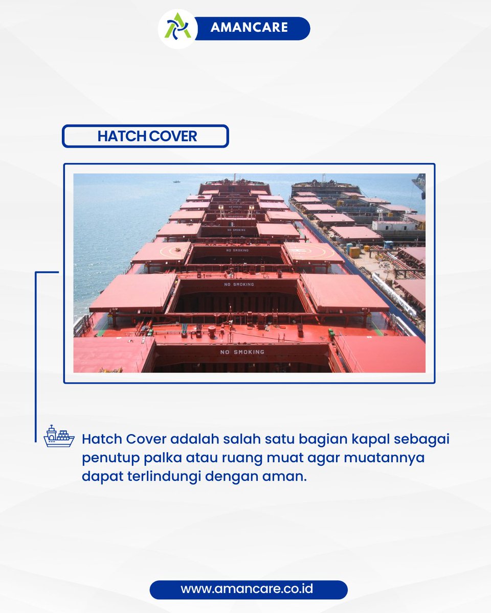 amancarecrew's tweet photo. Hi, Sahabat Aman! Yuk ketahui fungsi hatch cover kapal pada postingan berikut ini⛴️🙌

Call Amancare Now!

FAST | QUALITY SERVICES | PROFESSIONAL TEAM

#amancare #rentalmarine #bulkcarrier #crewing #rig #marine #supply #amancarecrewindo #hatchcover #hatchcoverkapa https://t.co/HdqFP0FIJg