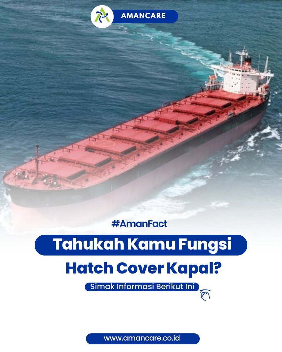 amancarecrew's tweet photo. Hi, Sahabat Aman! Yuk ketahui fungsi hatch cover kapal pada postingan berikut ini⛴️🙌

Call Amancare Now!

FAST | QUALITY SERVICES | PROFESSIONAL TEAM

#amancare #rentalmarine #bulkcarrier #crewing #rig #marine #supply #amancarecrewindo #hatchcover #hatchcoverkapa https://t.co/HdqFP0FIJg