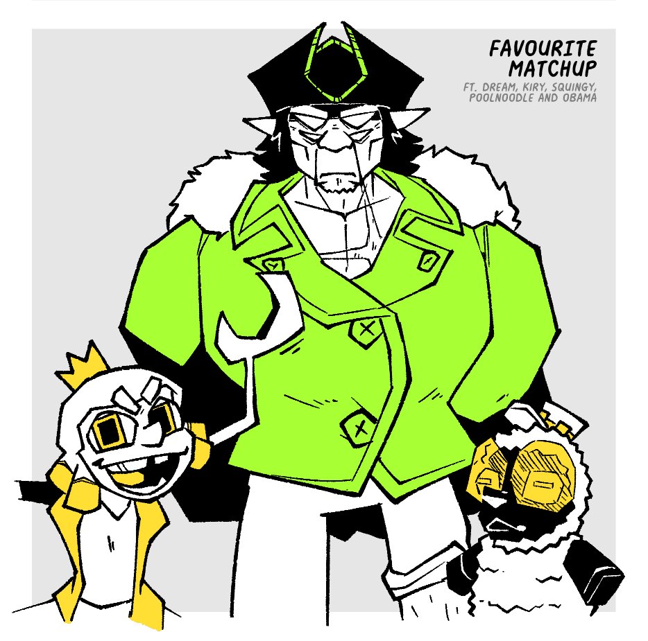 #OCTtober DAY 26
I mean you fuckers made a goddam video game. <a href="/NightimeSpindel/">Nighttime Tapestry || COMMS OPEN 5/5</a>, Kiry, Squingy, <a href="/Kazar_catblush/">Kazar</a>, <a href="/OtherFishmonger/">Fishmonger</a> and technically <a href="/juangeedraws/">🍉 jg @ SGCC L1-AA132 🇵🇸</a> WONDERFUL goobers...