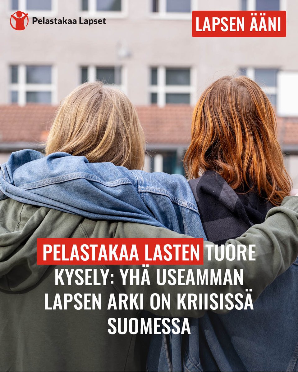 Yhä useammassa pienituloisessa perheessä koetaan puutetta ruoasta ja pyritään selviytymään niukalla ravinnolla, selviää tuoreesta #LapsenÄäni -raportista. Kasvava #lapsiperheköyhyys näkyy lasten hyvinvoinnissa ja mielenterveydessä hälyttävästi. Tiedote 👉 pelastakaalapset.fi/ajankohtaista/…