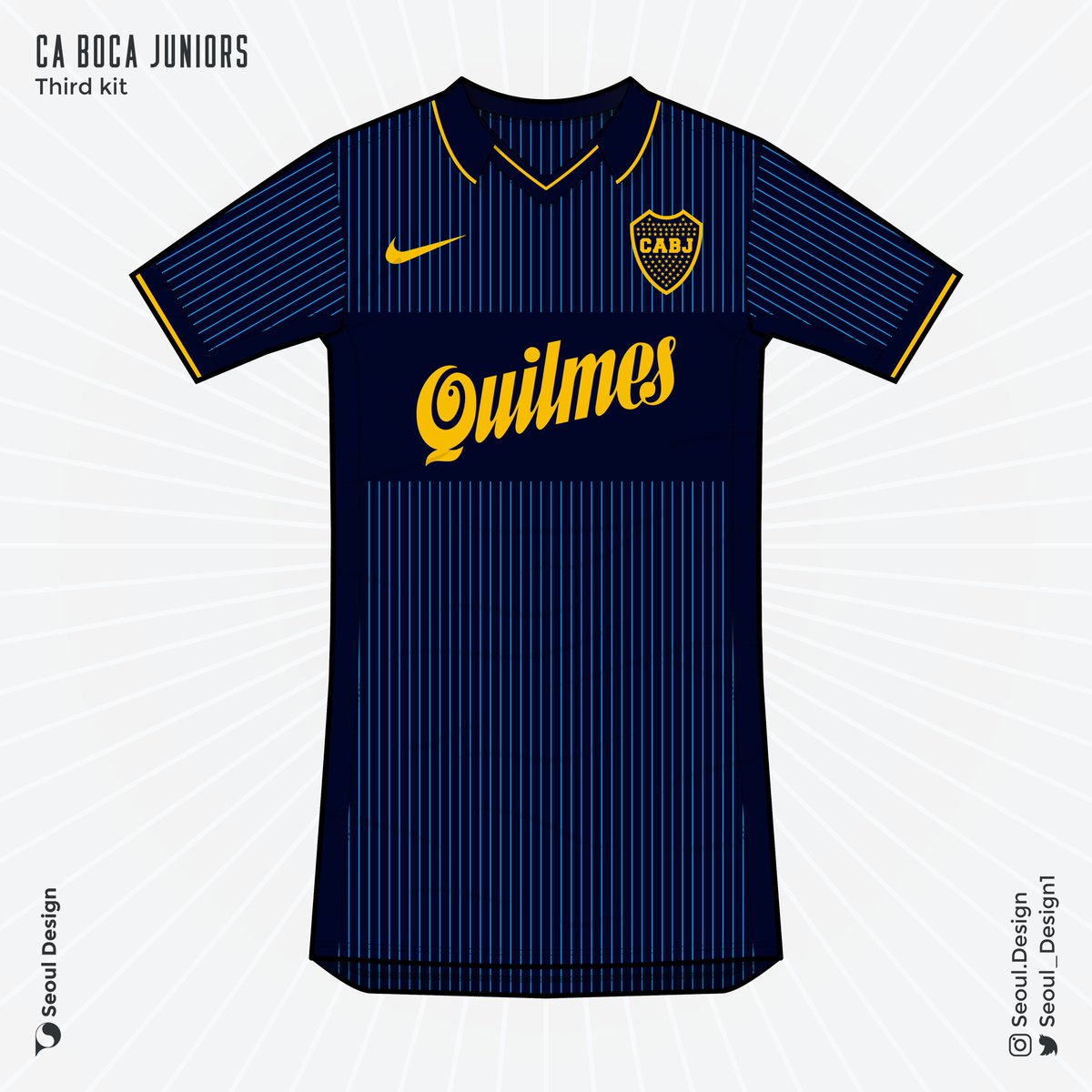 Design_Dawi's tweet image. Club atlético Boca Juniors - Third Kit

#100Días100Equipos #Día6

@BocaJrsOficial x @Nike 

[ Fantasy Concept ]

You can help me with an🔁or❤️