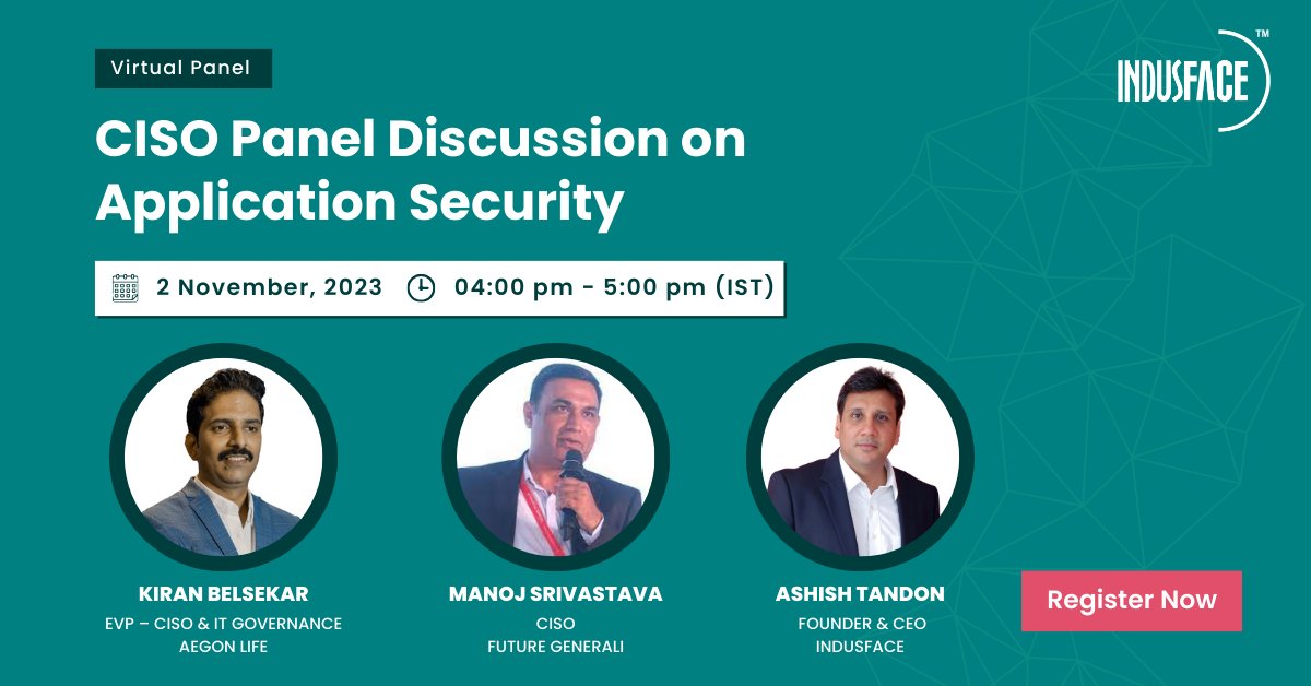 Indusface's tweet image. 👉 Just 2 days to go!
Join this CISO panel discussion
(link in threads)
#webapplicationsecurity #topthreats #insuranceindustry #insurancesector #cybersecurity #cyberthreats #webapplications #appsec #apiprotection #apptrana #indusface