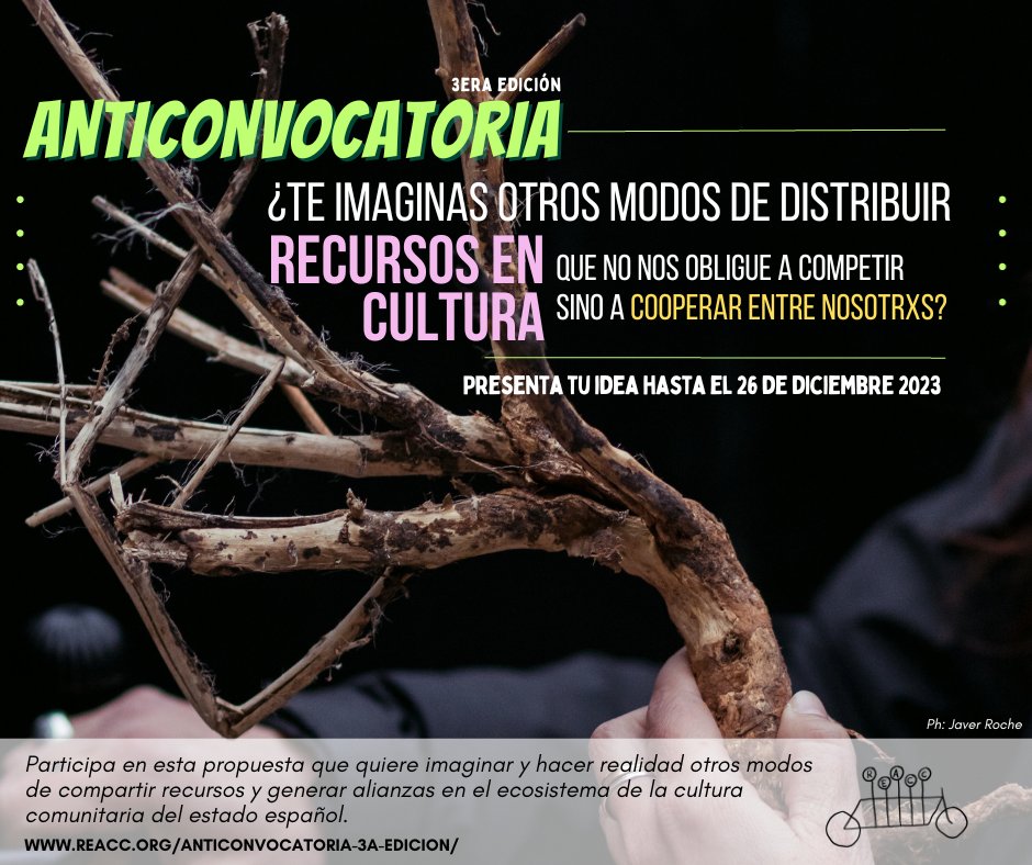 3º edición "Anticonvocatoria" junto a la <a href="/ReaccRed/">RedREACC</a>  #culturacomunitaria