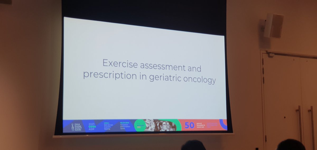 Delighted to be attending the 
<a href="/COSAoncology/">COSA</a>
 exercise oncology workshop to share and learn about exercise across complex patient populations by a great lineup of researchers. Thanks to 
<a href="/apaphysio/">Australian Physiotherapy Association</a> and <a href="/ESSA_NEWS/">ESSA</a> for bringing everyone together! #COSA2023