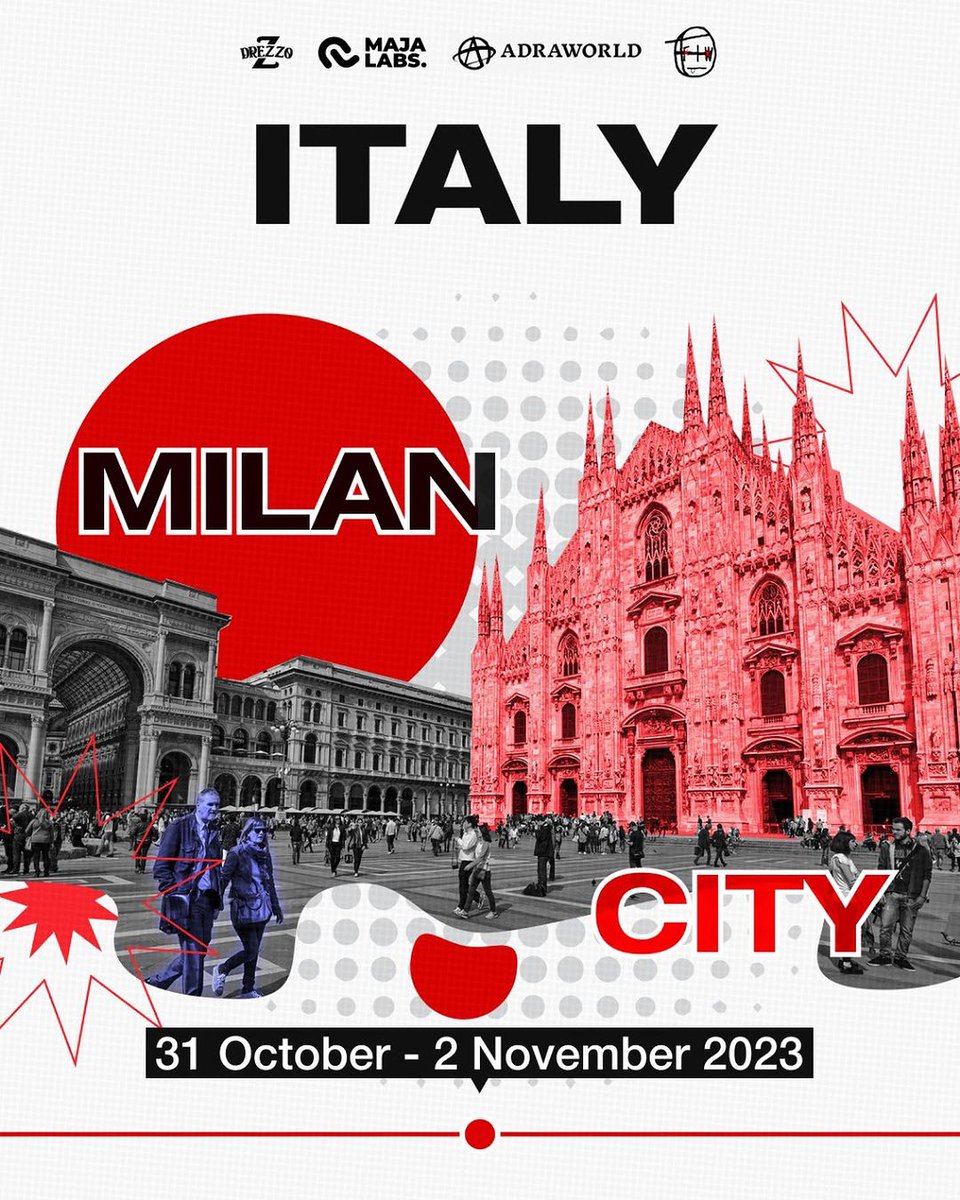 BDFW2022's tweet photo. 🇧🇪Belgium
📍Antwerp City and Brussels City,
🗓️ 27 - 30 October 2023

🇮🇹 Italy
📍Milan City,
🗓️ 31 October - 2 November 2023

🇫🇷 Paris
🗓️ To Be Announce Soon!

#drezzo #majagoesglobal #drezzoineurope #web3 #majalabs https://t.co/tRMFUlkAGG