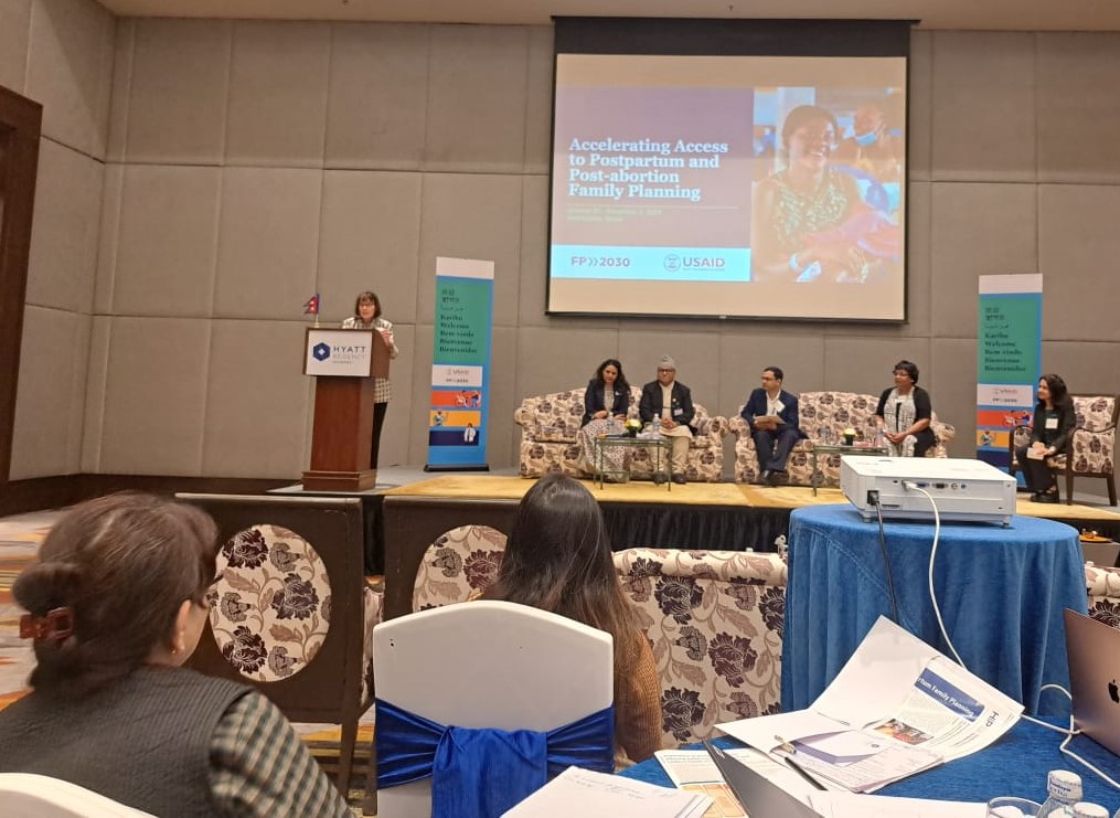FP2030AP's tweet photo. π£ "Our MD NAE Hub #FP2030 Monica Kerrigan at #PPFPNepal highlights a critical issue: We're off track on #SDGs for Maternal Mortality.
πββοΈ800 women die daily from preventable causes! #FPMNH Integration is the way forward.
We MUST act now. πͺπ
#StrongerTogether
#PPFP_PAFP https://t.co/jL0qG00ylE