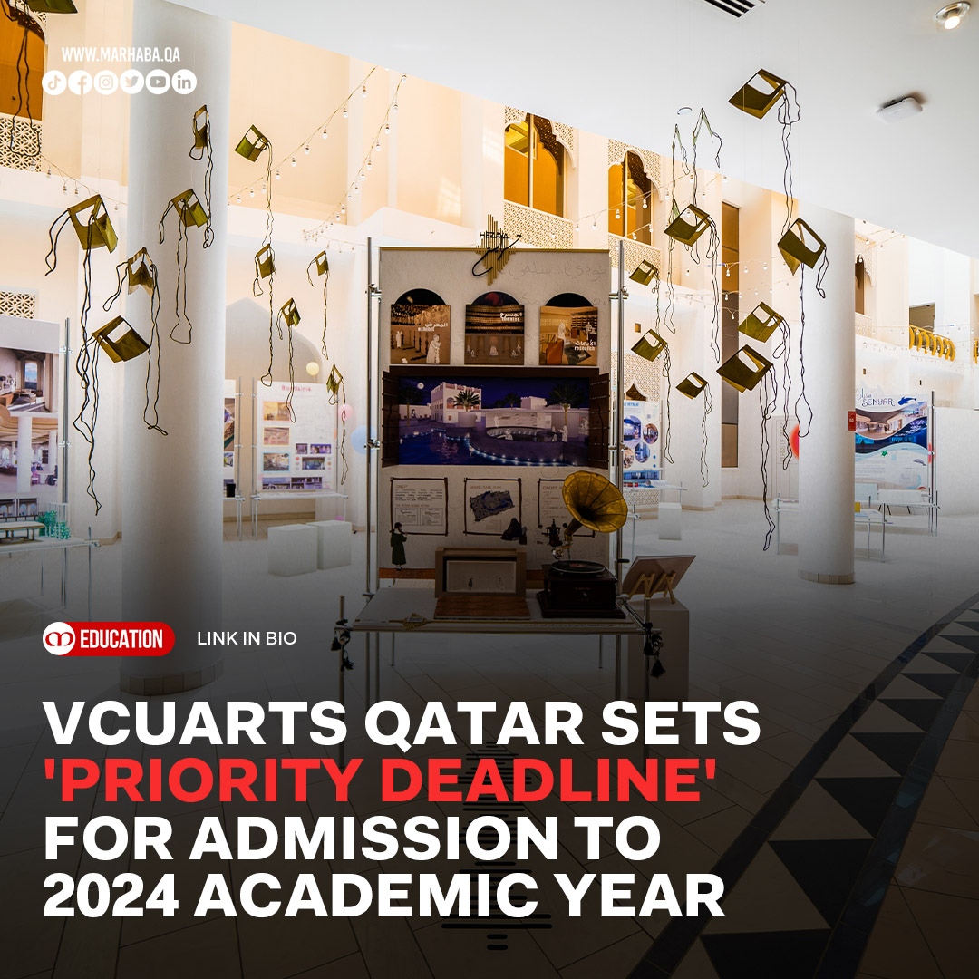 MarhabaQatar's tweet photo. .@VCUQatar has opened the application process for students seeking admission for the 2024 academic year.
READ MORE ▶ https://t.co/SFVvwxwQHr
#MarhabaQatar #VCUQatar #VCUarts https://t.co/wNdHecYGFC