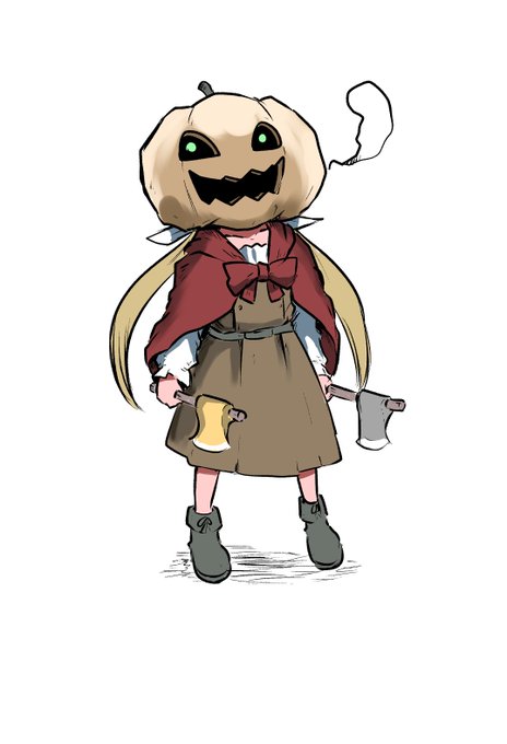 「blonde hair jack-o'-lantern」 illustration images(Latest)