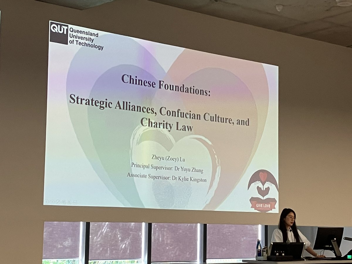 So great to hear Zoey’s research on strategic alliances, confusion culture and charity law! @QUTBusiness @DrAKWilliamson @yuyu_zhang 🫶🏻
