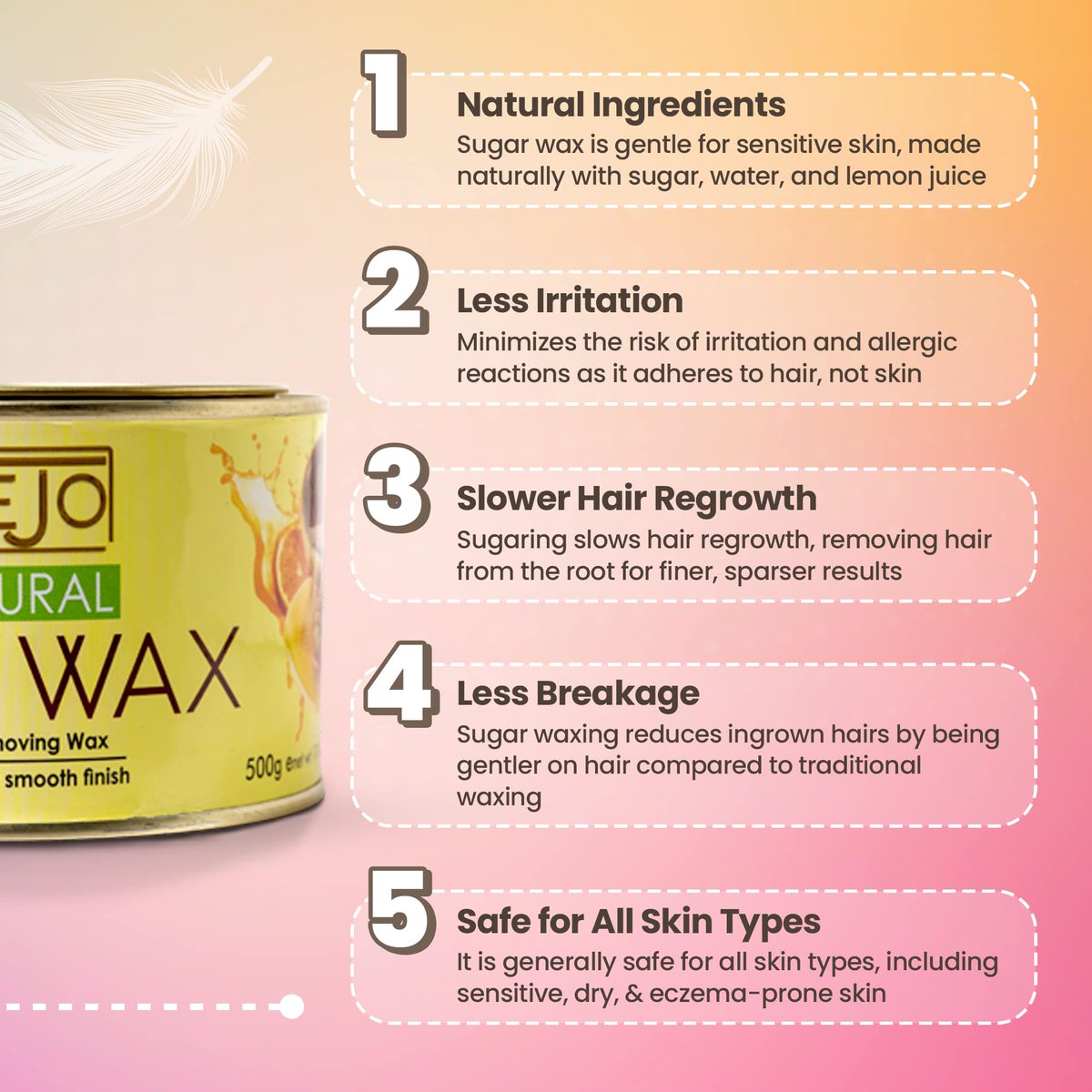 📷 Experience silky smooth skin with KEJO! 📷

#kejo #kejofamily #sleek #waxing #hairremoval #bikiniwax #sugarwax #underarmwaxing #legwaxing #fullbodywaxing #hotwax #coldwax #liposolublewax #hairfree #silkyskin #bestwax #personalcare #benefits #features #bestfeatures #srilanka