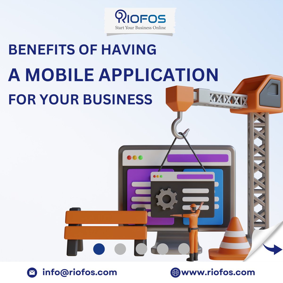 RiofosTech's tweet photo. Benefits of mobile applications:
1. Strong Reconsecration of the Brand
2. Enhanced Relationships with Customers
3. Enhance Revenue
4. Access Online and Offline Instantaneously
Do you want these features for your business as well? Then Riofos is the most suitable option for you. https://t.co/pxOBLElZh7