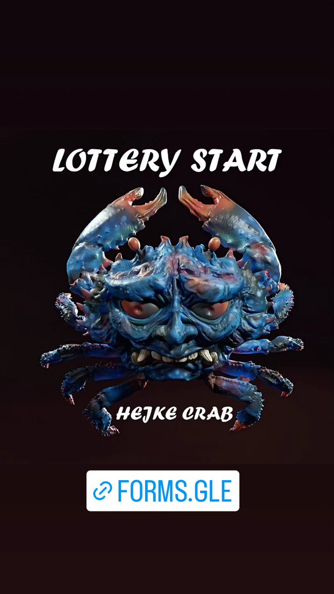 mermurstudio's tweet photo. 【HEIKE CRAB  LOTTERY start】
From 10/31 until 11/2
Lottery froms
https://t.co/4JJrcM89lp
Price: 160USD
Quantity: 15 pieces
Material: resin
Size: Width 13.5CM
Thank you very much
#kaiju #sofubi #sofvi #SoftVinyl #SoftVinylToy #VinylToy https://t.co/T3Hcu70oFf