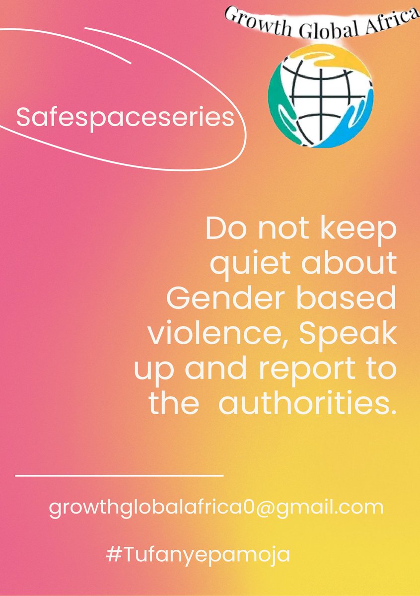 GrowthGlobalAfr's tweet photo. So many out there are facing Gender based violence, however the only way they can be helped is when they speak up .
#Donotkeepquiet
#Speakupagainstgenderbasedviolence
#Tufanyepamoja https://t.co/lSbJiCwwoe