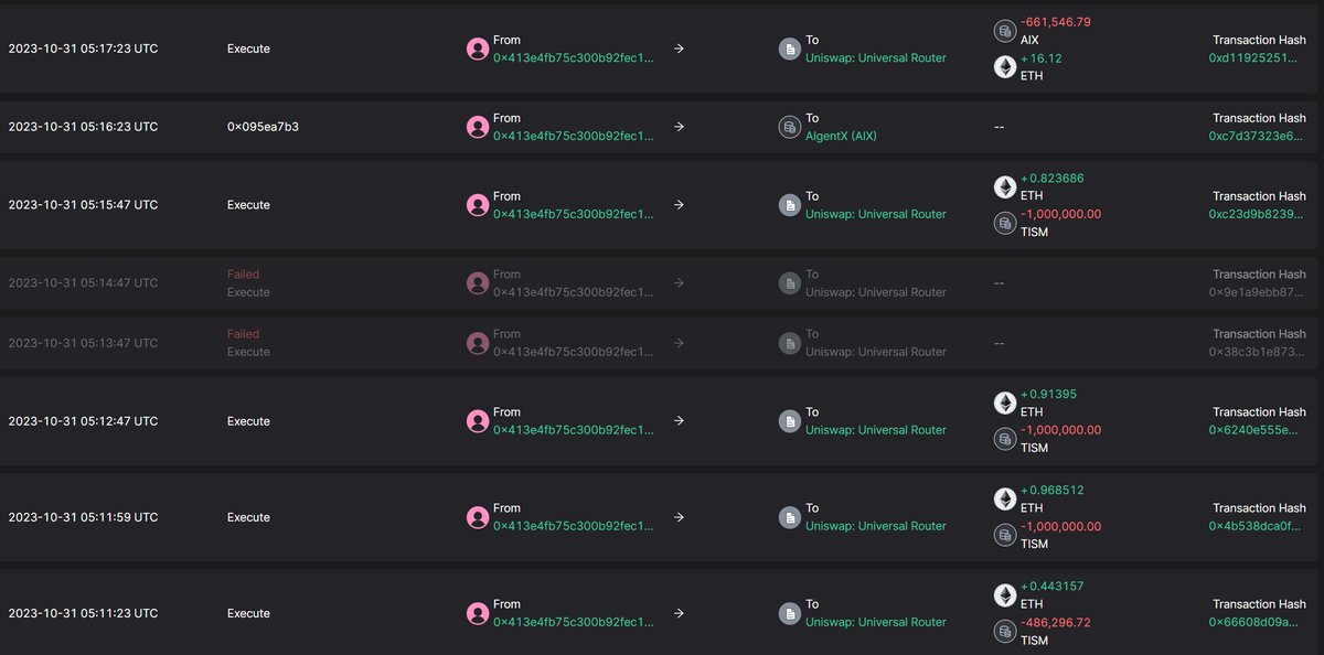 lmkfun's tweet photo. .@TeamUnibot  seems exploited, the exploiter transfers memecooins from #unibot users and is exchanging them for the $ETH right now.

The current exploit size is ~$560K

Exploiter address:
https://t.co/ysyTmgUAit https://t.co/MF85Fdk892