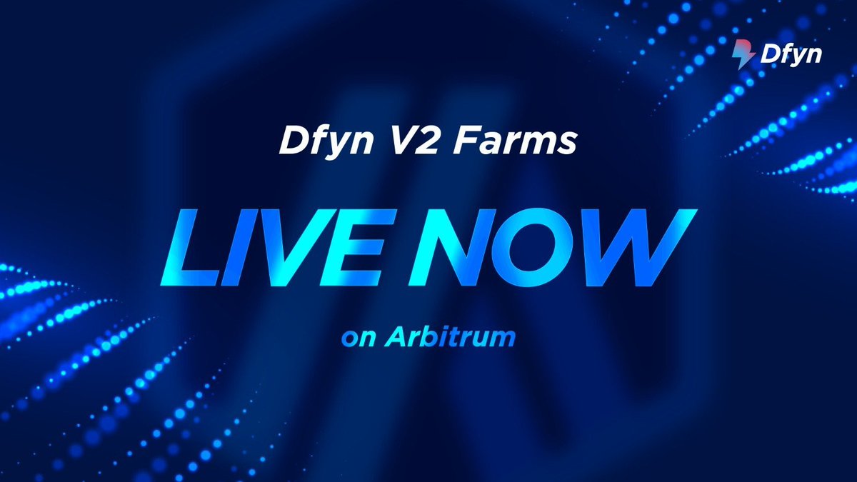 Farms are now live here : exchange.dfyn.network/v2/pool