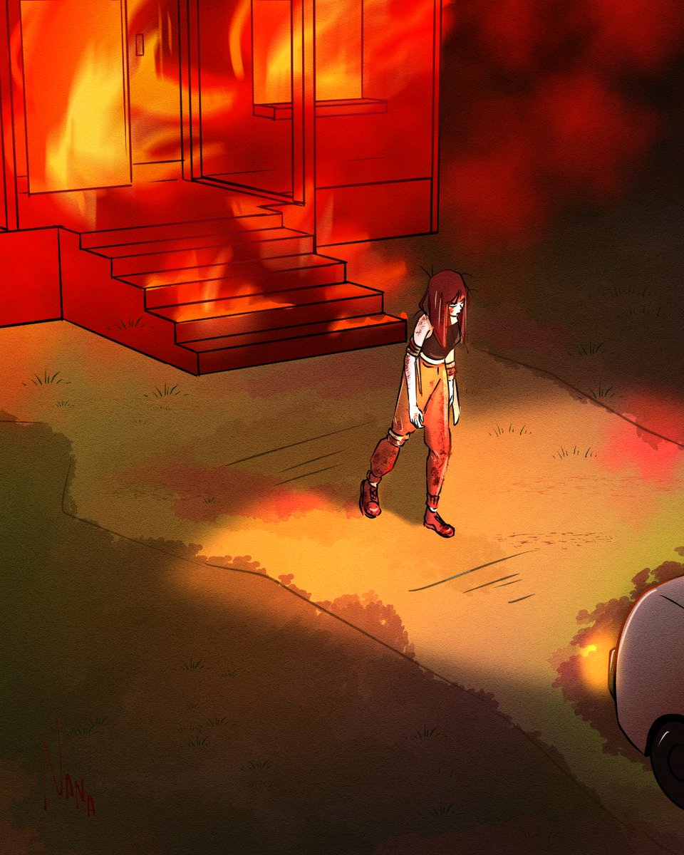 Day 31: Ending #huionhauntober2023 #illustration #digitalart #digitalartist #inktober #ending