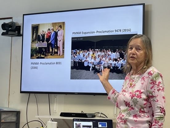 WSRLPALS's tweet photo. @UHMLawSchool Profs. Sherry Broder, Carole Petersen, and JD Candidate Chelsey Bryson, made waves at the Int'l Ocean Science, Law and Policy Conference held at @UCBerkeley's Gump Station and @criobe_pf Station in Mo'orea, French Polynesia! Check the photo captions for details. https://t.co/L80nN8vo4v